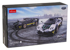 Stavebnica RASTAR Pagani Zonda R 1:28 – biela – 387 dielov – fotografia 12