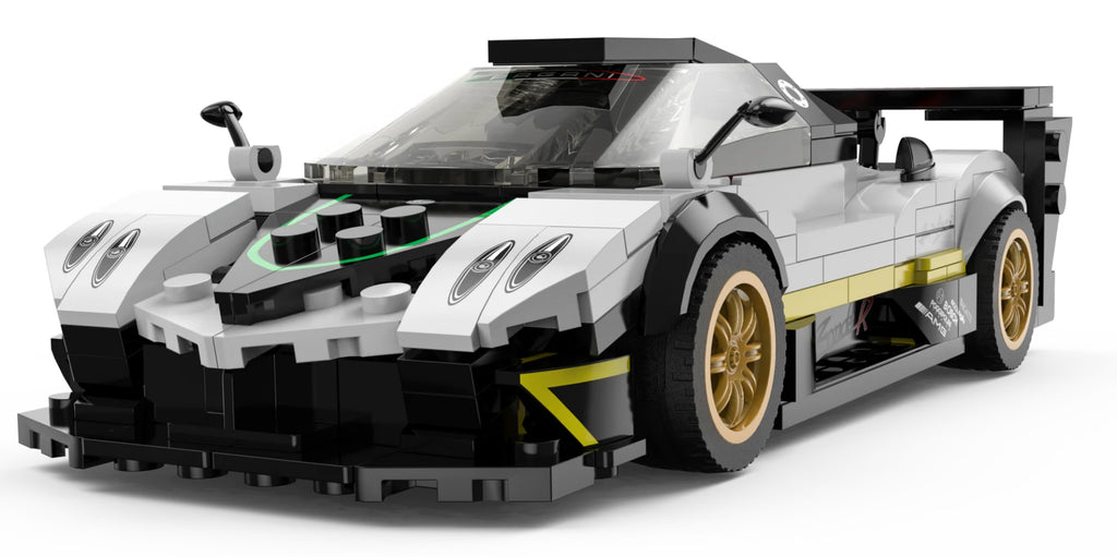 Car 1:28 Pagani Zonda R Blocks White RASTAR
