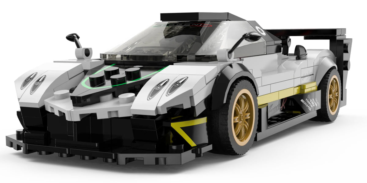 Car 1:28 Pagani Zonda R Blocks White RASTAR