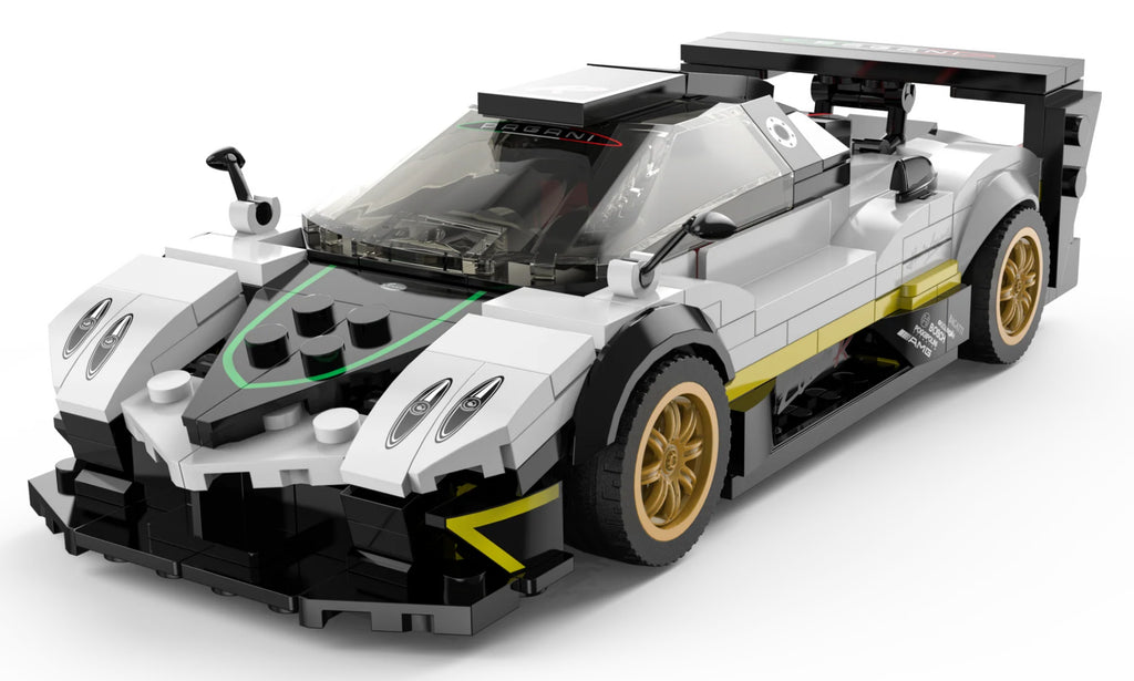 Car 1:28 Pagani Zonda R Blocks White RASTAR