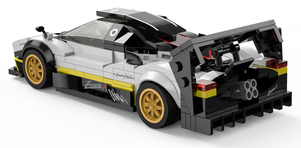 Car 1:28 Pagani Zonda R Blocks White RASTAR
