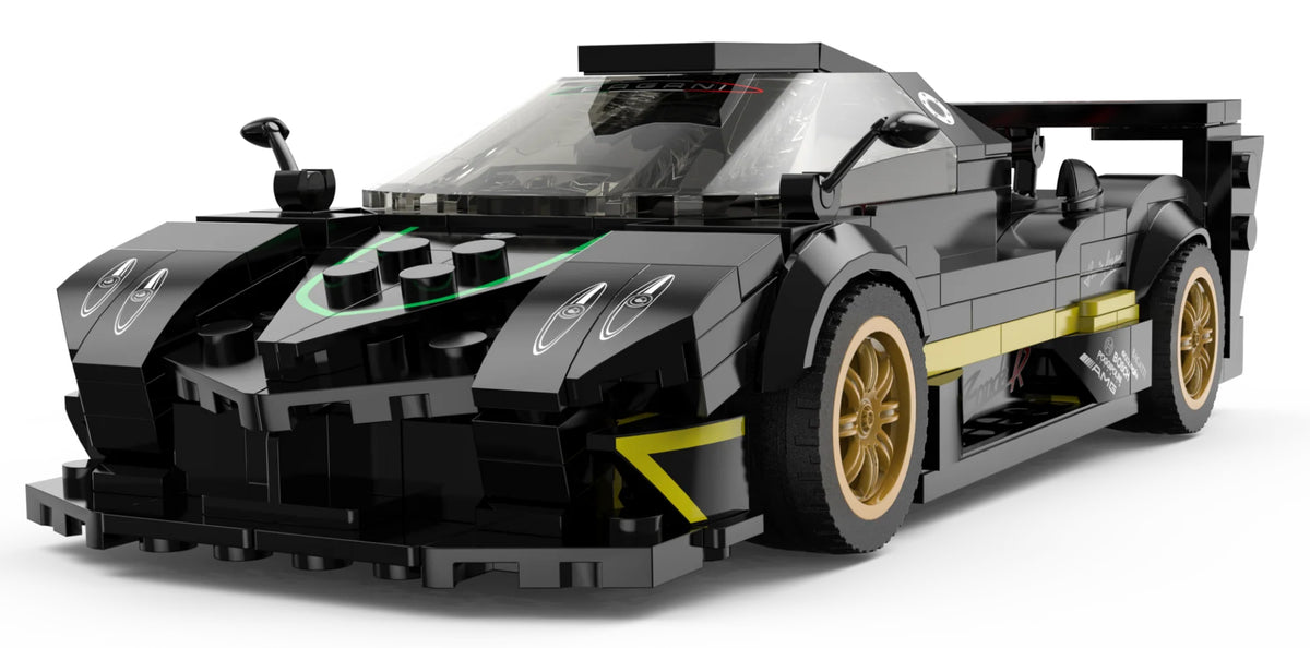 Stavebnica RASTAR Pagani Zonda R 1:28 – čierna – 387 dielov – fotografia 4