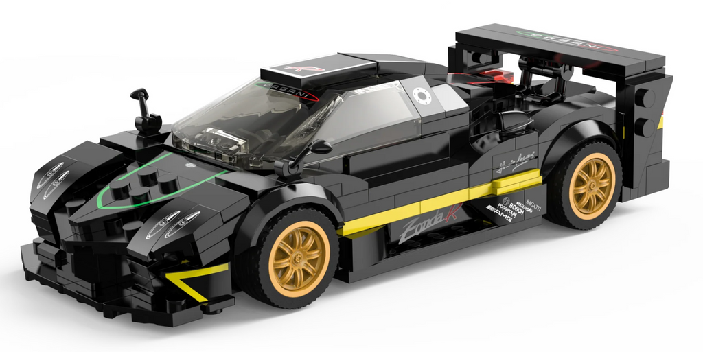 Car 1:28 Pagani Zonda R Blocks Black RASTAR