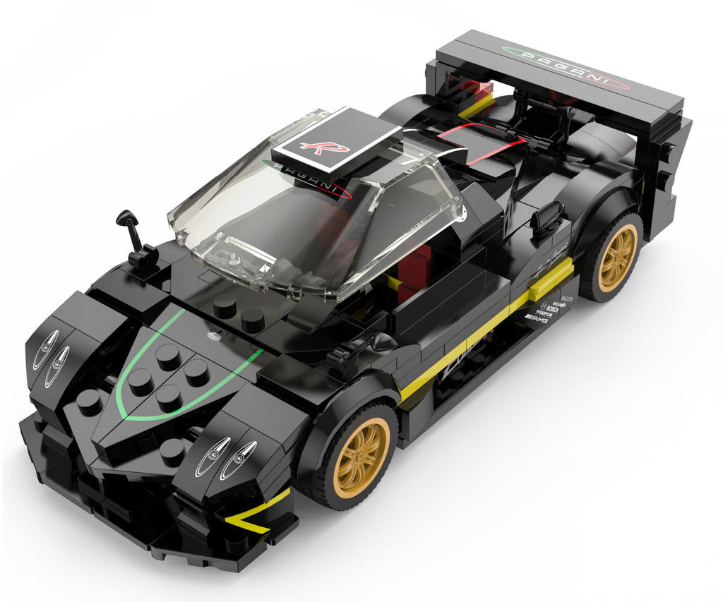 Stavebnica RASTAR Pagani Zonda R 1:28 – čierna – 387 dielov – fotografia 8