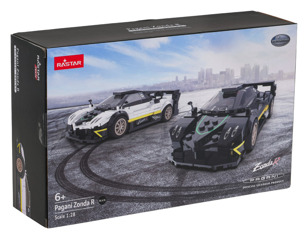Stavebnica RASTAR Pagani Zonda R 1:28 – čierna – 387 dielov – fotografia 11