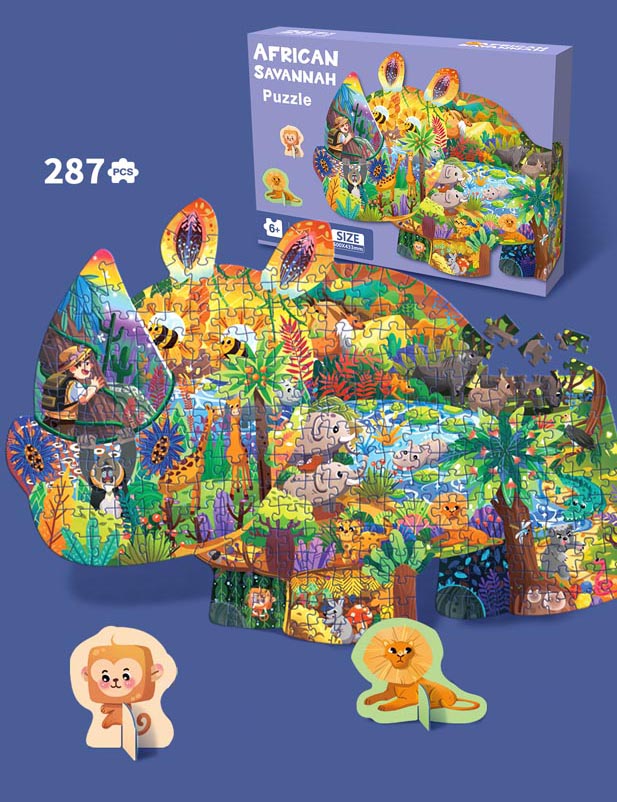 Puzzle Set 287pcs Safari