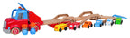 Wooden Tow Truck + Cars