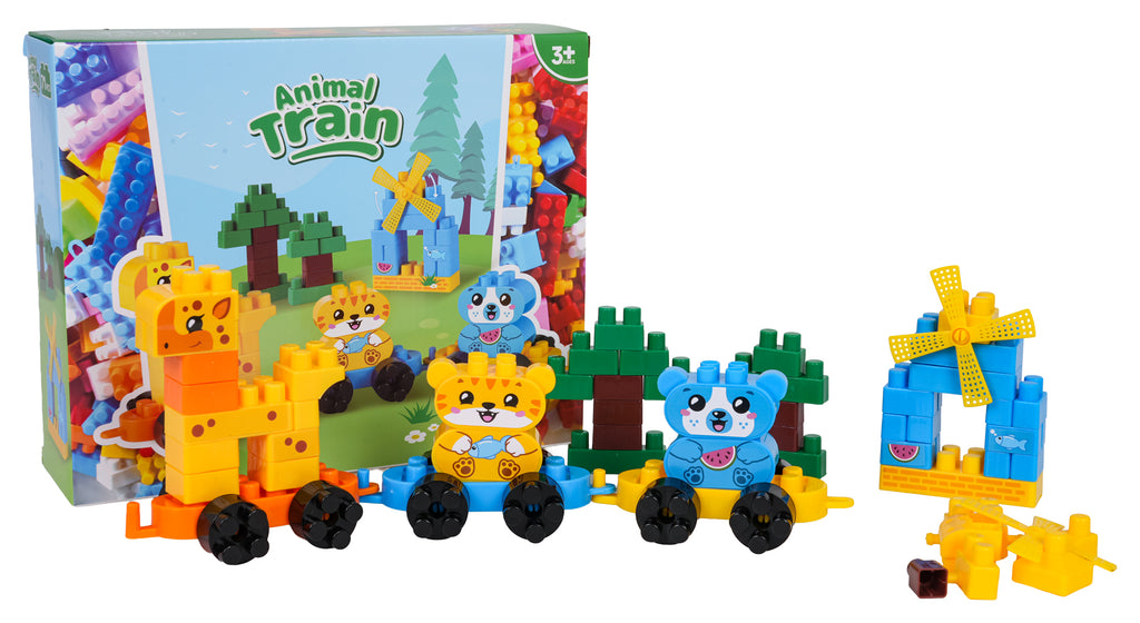 Animal Train Big Blocks Set