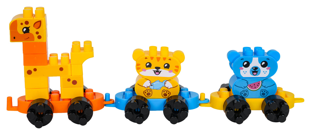 Animal Train Big Blocks Set