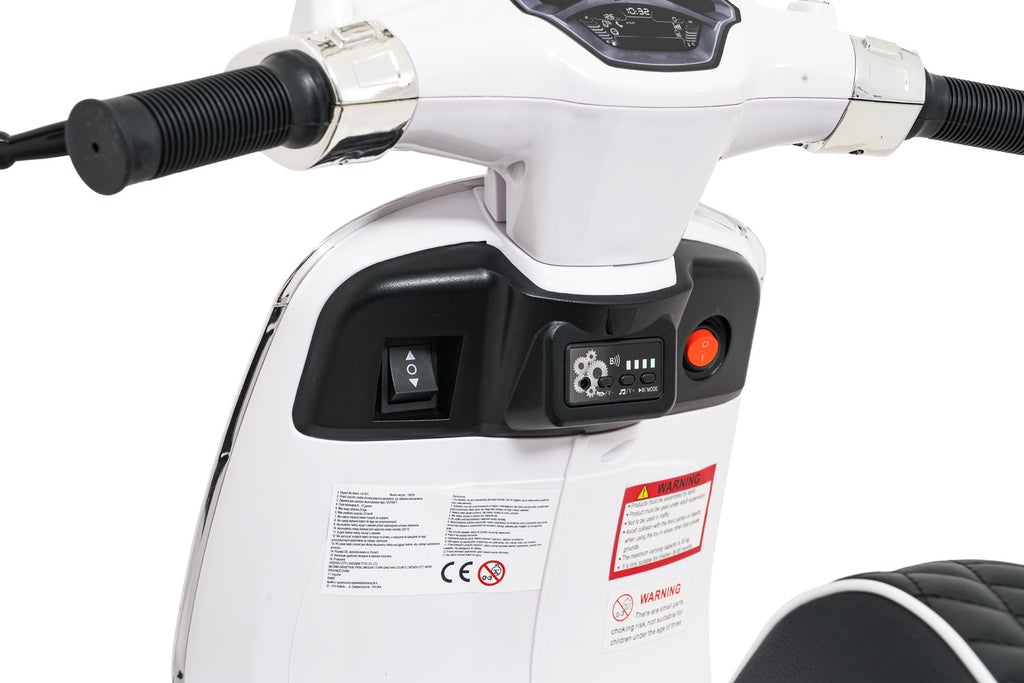 Elektrická motorka Vespa ROMA biela