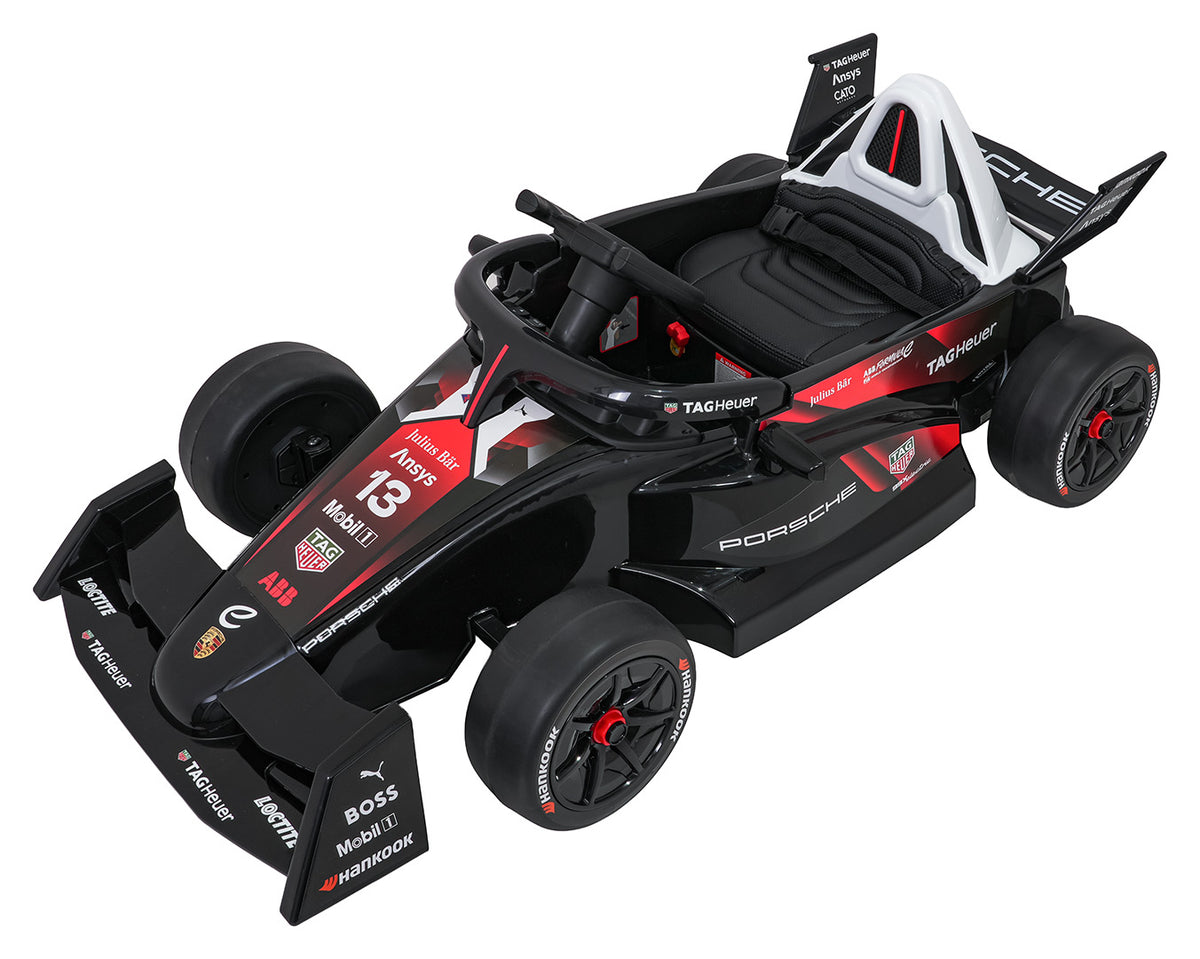 Elektrické autíčko Formula E Porsche červená