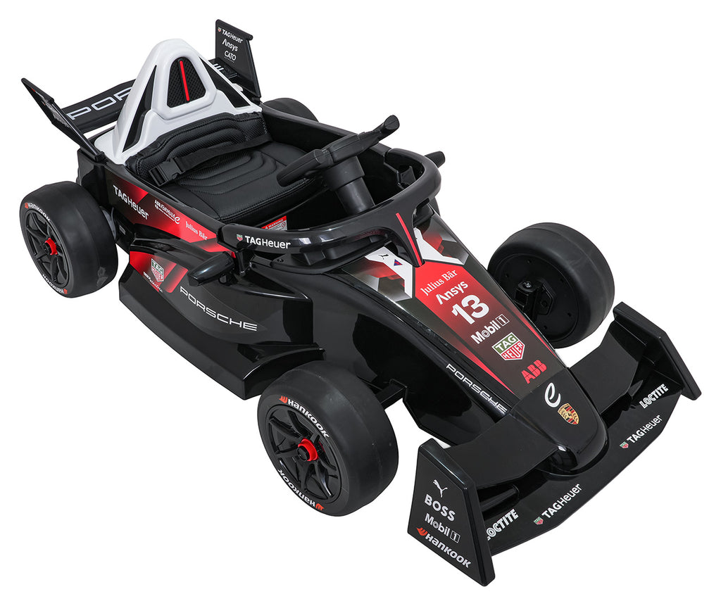 Elektrické autíčko Formula E Porsche červená