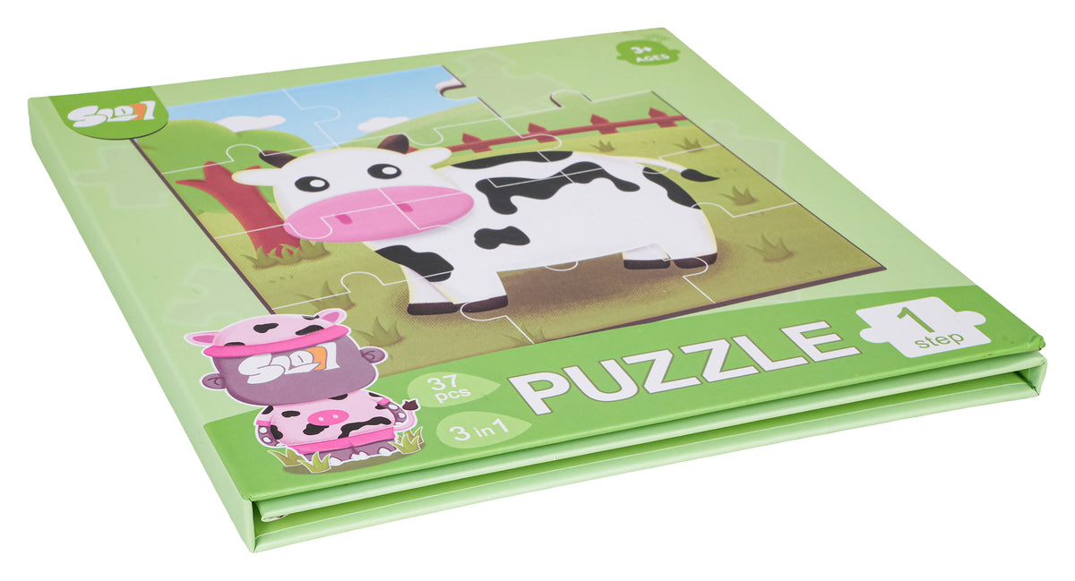 Magnetické puzzle Zvieratká s knihou – fotografia 7