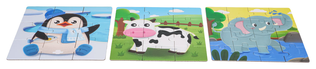 Magnetické puzzle Zvieratká s knihou – fotografia 3