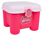 Set of Soft Electric Blocks + Chair Storage Pink