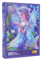 Puzzle Set 100pcs Princess Blue