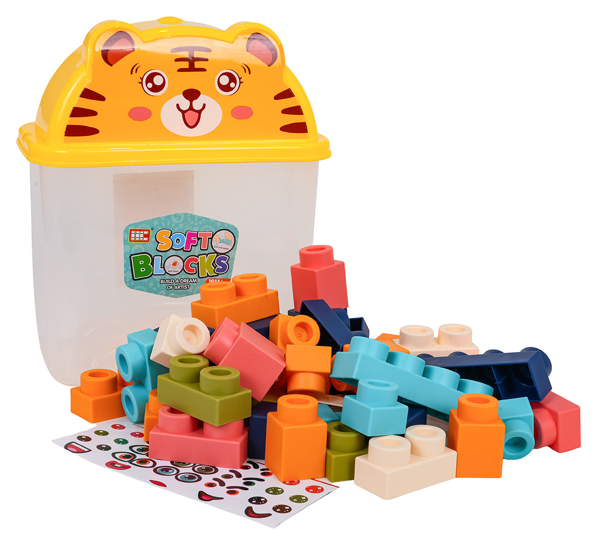 Soft Blocks Set 44 pcs + Tigger Packaging