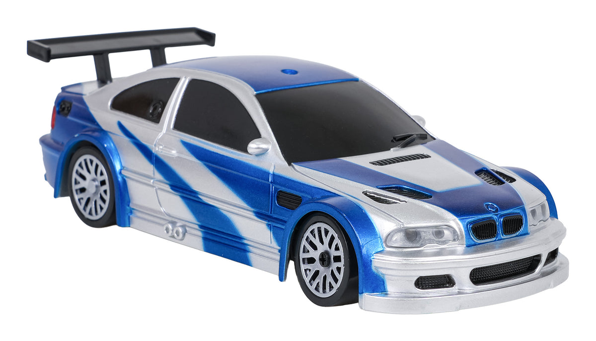 R/C Drift Car 1:43 Blue + Accessories