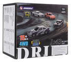 R/C Drift Car 1:43 Blue + Accessories