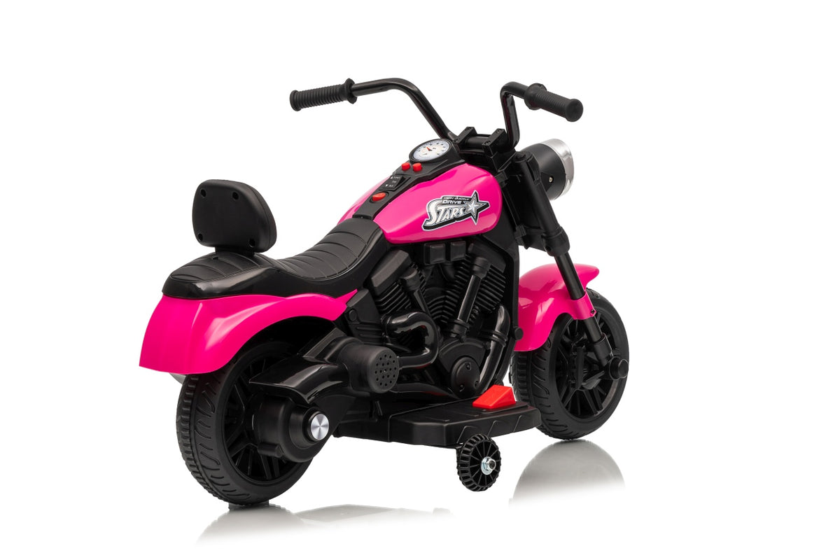 Elektrická motorka STAR ružová