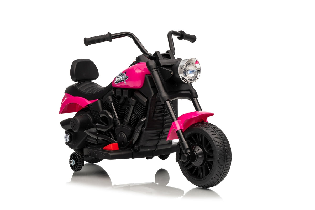 Elektrická motorka STAR ružová