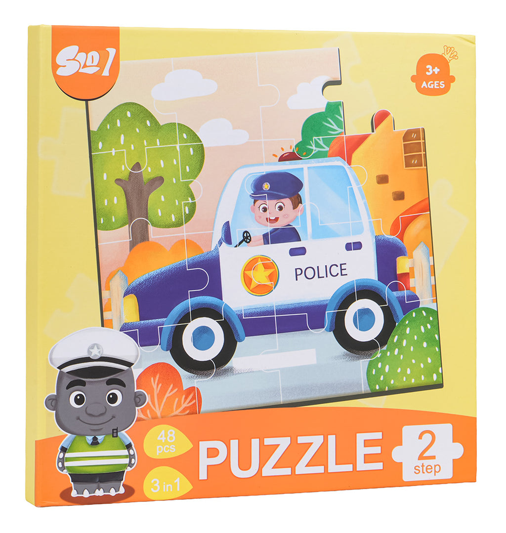 Magnetic Puzzle Vehicles + Booklet