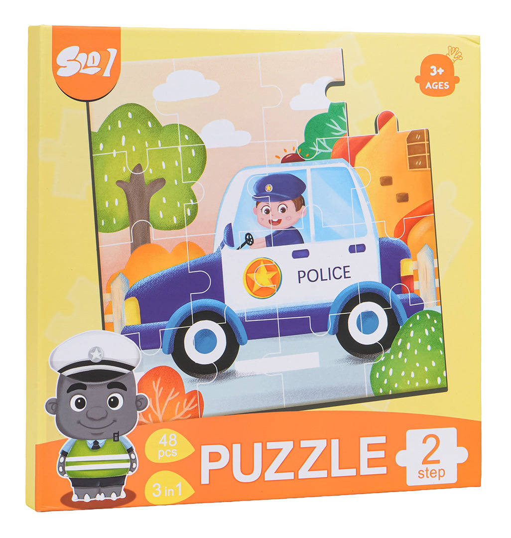 Magnetic Puzzle Vehicles + Booklet