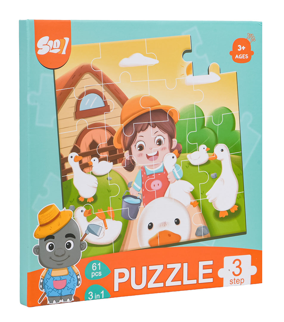Magnetic Puzzle Farm + Book