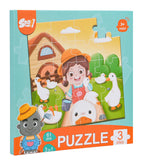 Magnetic Puzzle Farm + Book