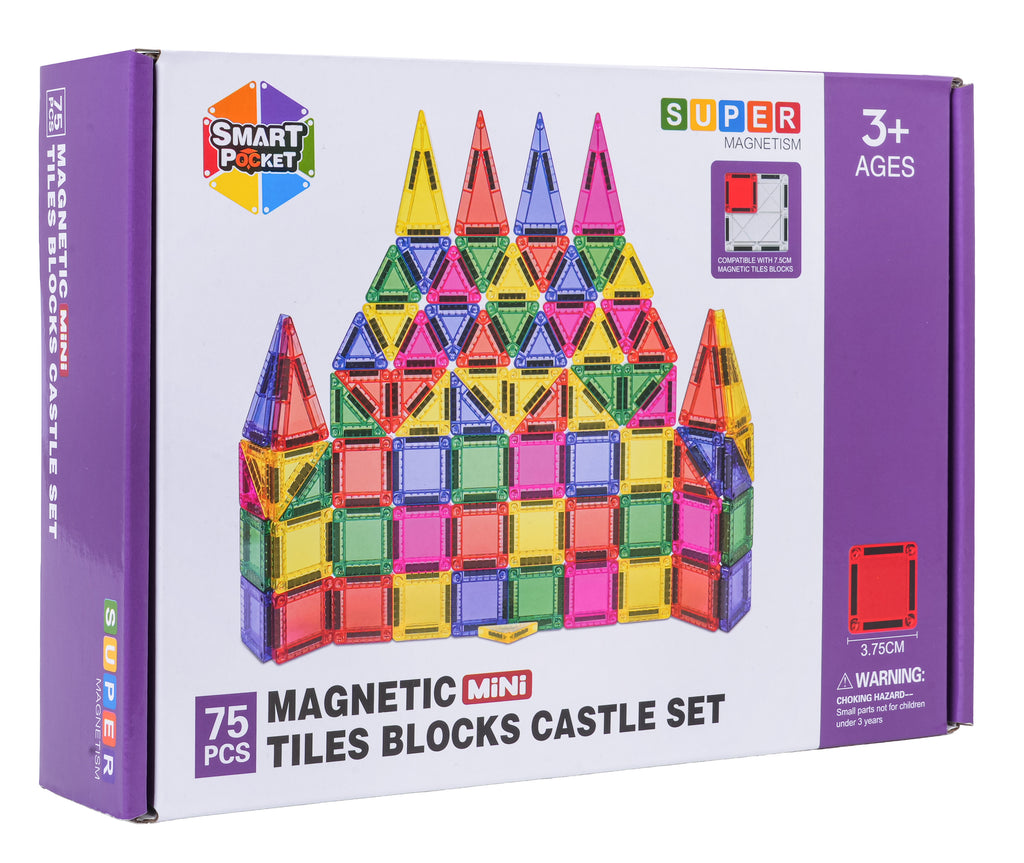 Set of Colorful Magnetic Blocks 75 pcs.