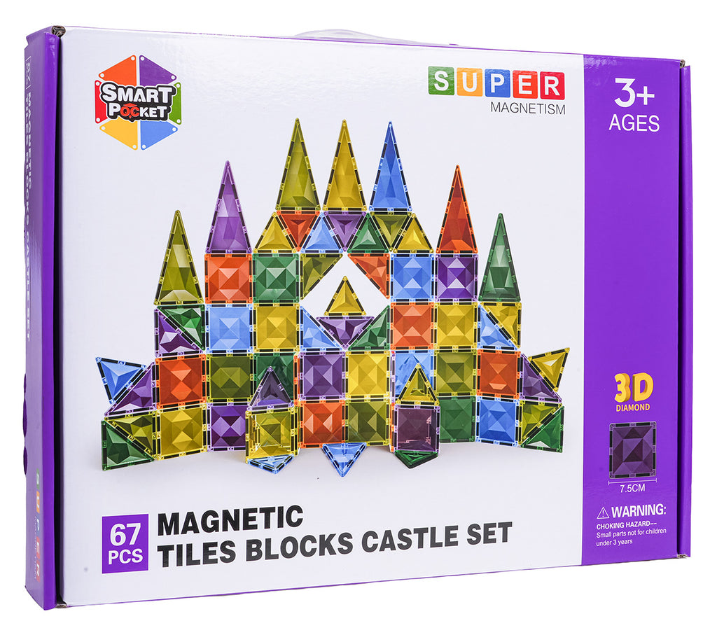 3D magnetická stavebnica – 67 dielov – fotografia 5