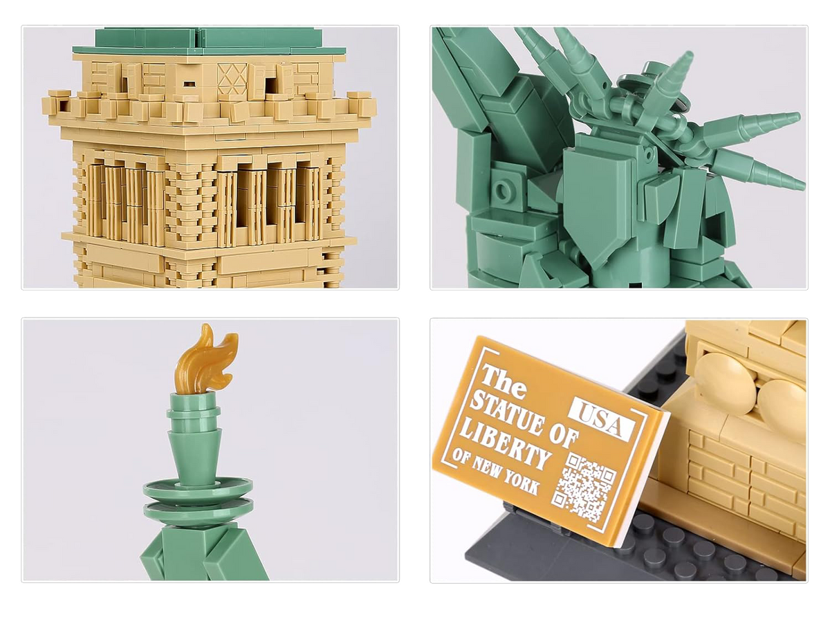 Building Blocks Set Series Buildings Statue of Liberty 1409pcs.