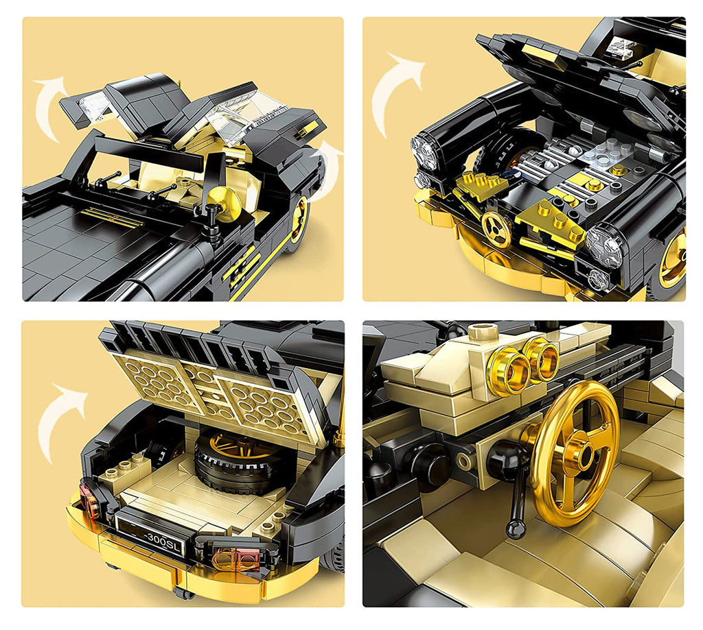 Retro Car Block Set 886 pieces.