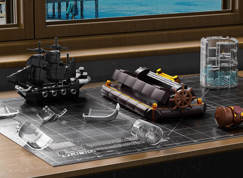 Pirate Ship in a Bottle Building Set 822 pcs.