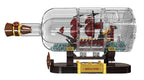 Red Pirate Ship in a Bottle Building Set 885 pcs.