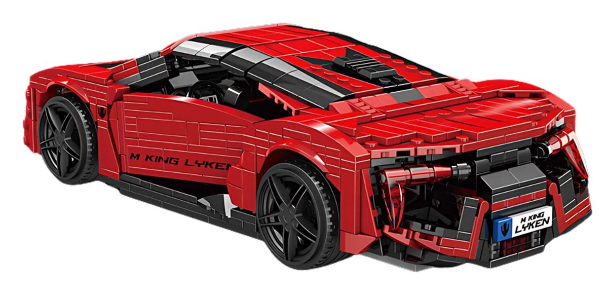 Sports Vehicle Brick Set Red 1311pcs.