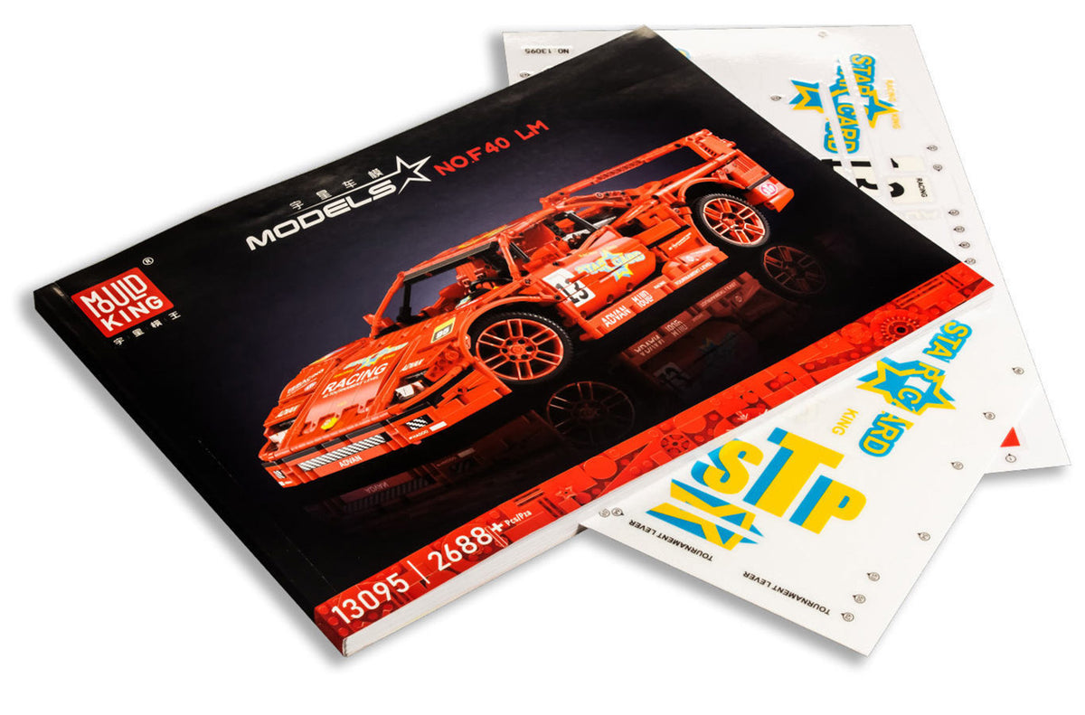 Sports Car Block Set 2688 pieces. Red