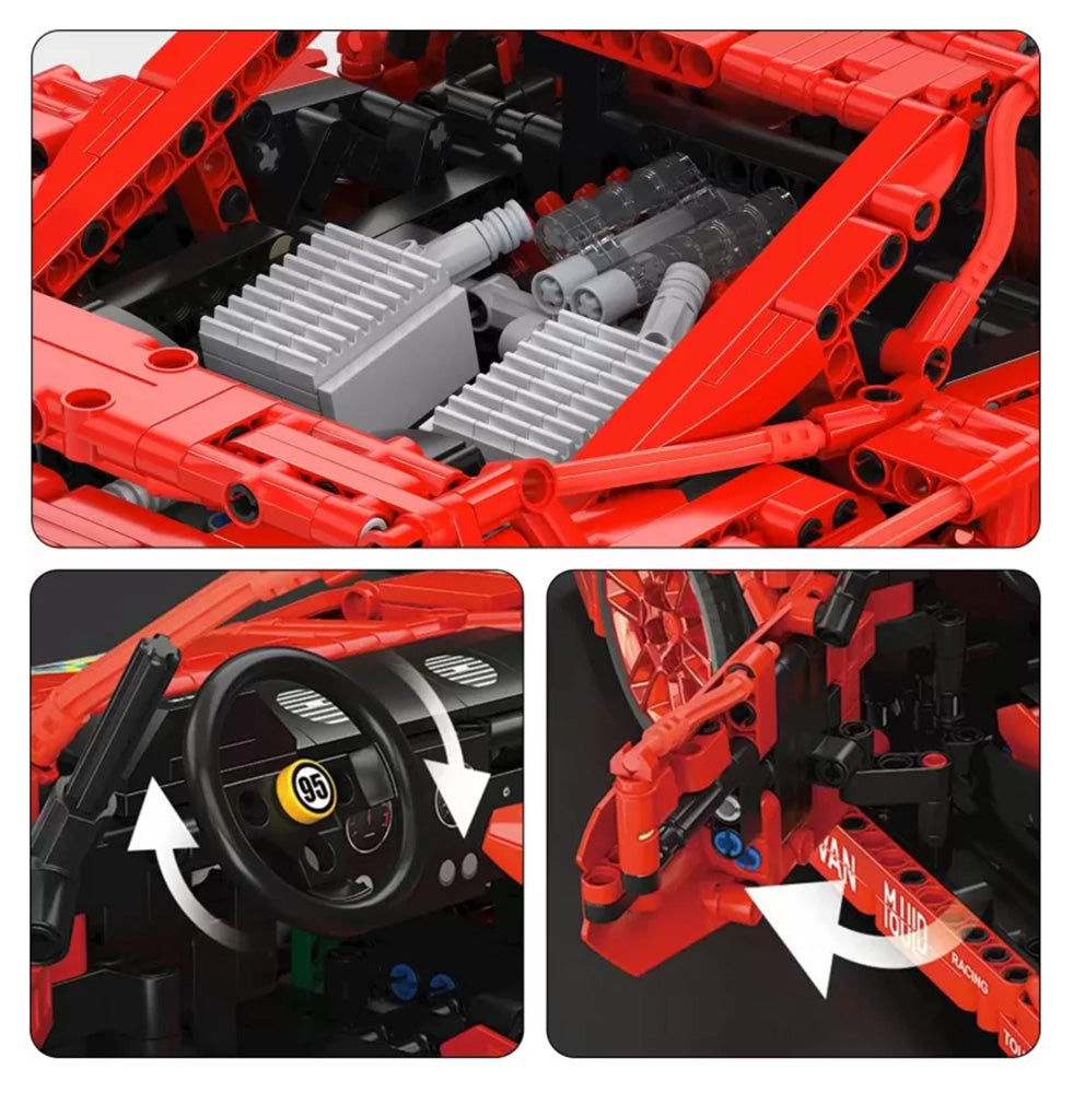 Sports Car Block Set 2688 pieces. Red