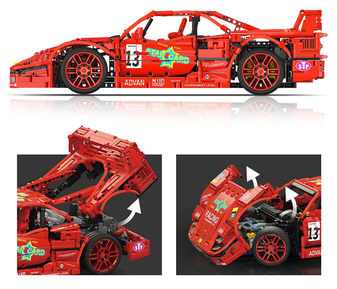 Sports Car Block Set 2688 pieces. Red