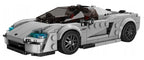 Sports Vehicle Brick Set Silver 388 pcs.