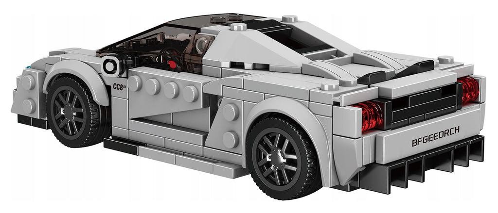 Sports Vehicle Brick Set Silver 388 pcs.