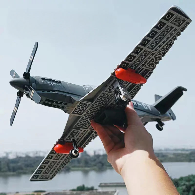 Military Airplane Building Blocks Set 256 pcs.