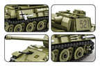 Green Tank Building Blocks Set 638 pcs.