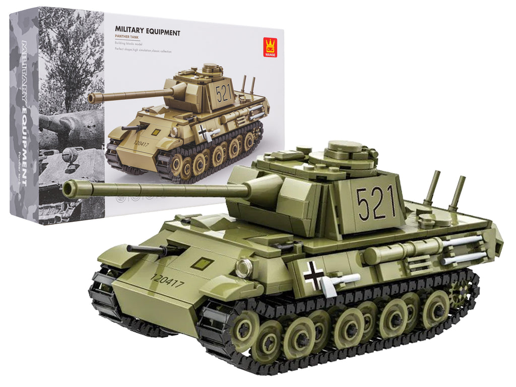 Green Tank Building Blocks Set 638 pcs.