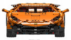 Sports Vehicle Set of 1620 Orange Pieces