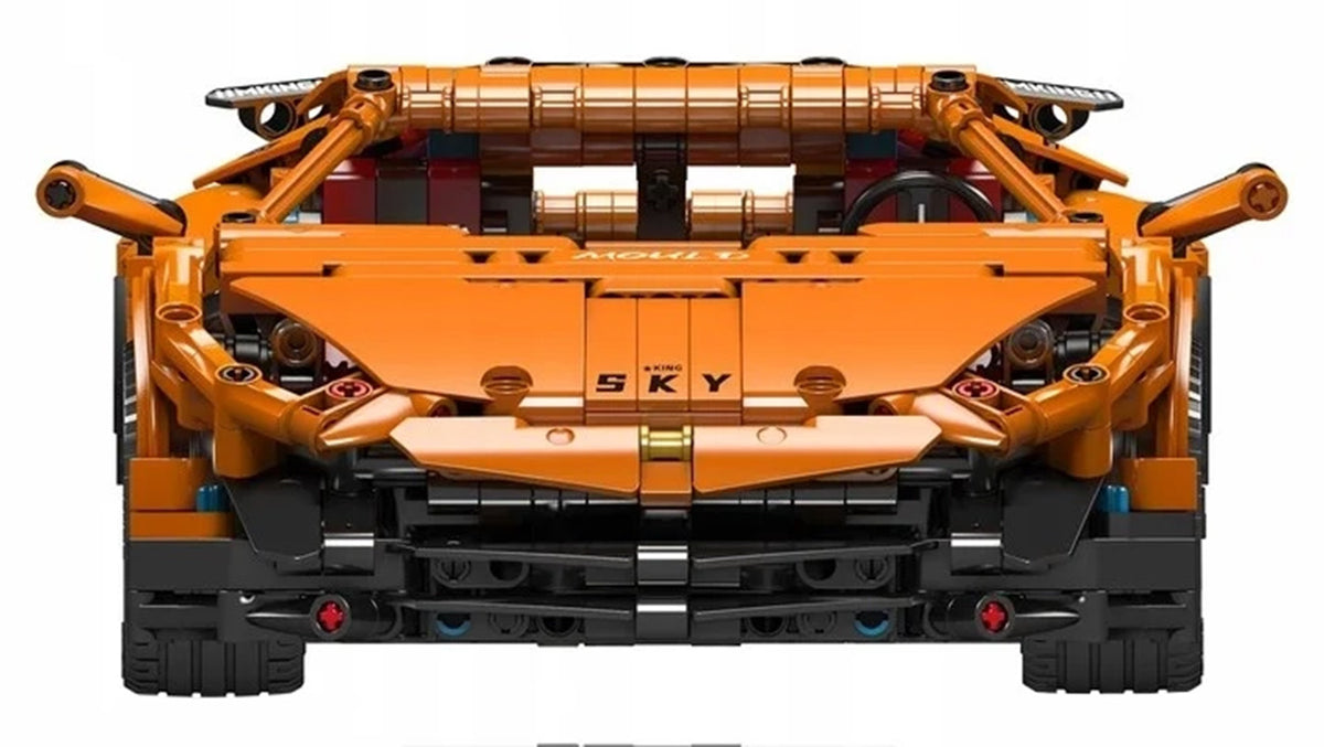 Sports Vehicle Set of 1620 Orange Pieces