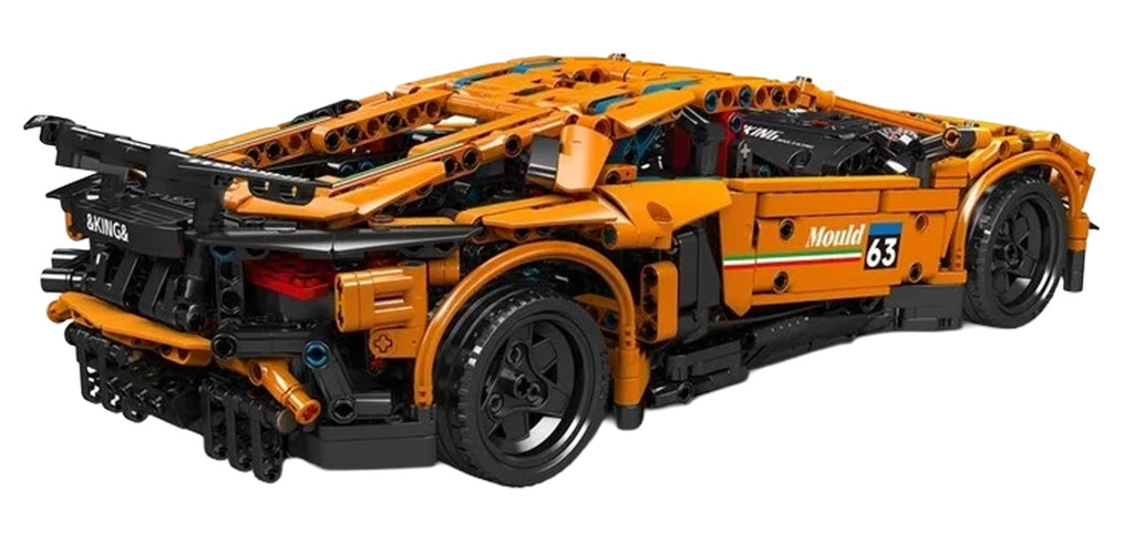 Sports Vehicle Set of 1620 Orange Pieces