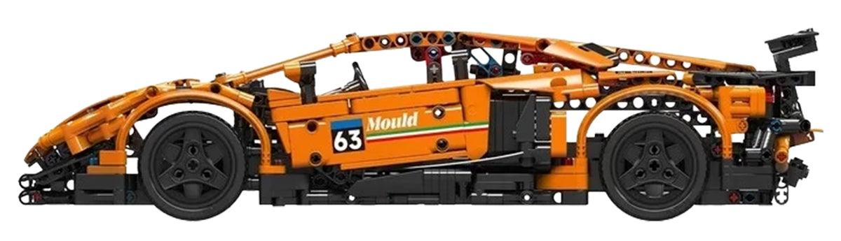 Sports Vehicle Set of 1620 Orange Pieces