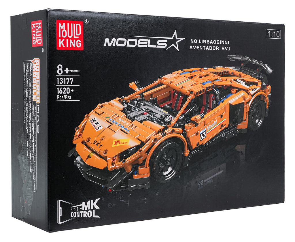Sports Vehicle Set of 1620 Orange Pieces