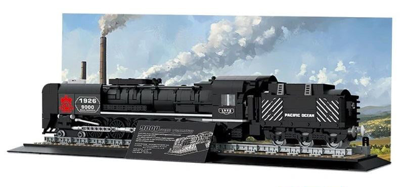 Retro Locomotive Building Blocks Set 1546pcs.